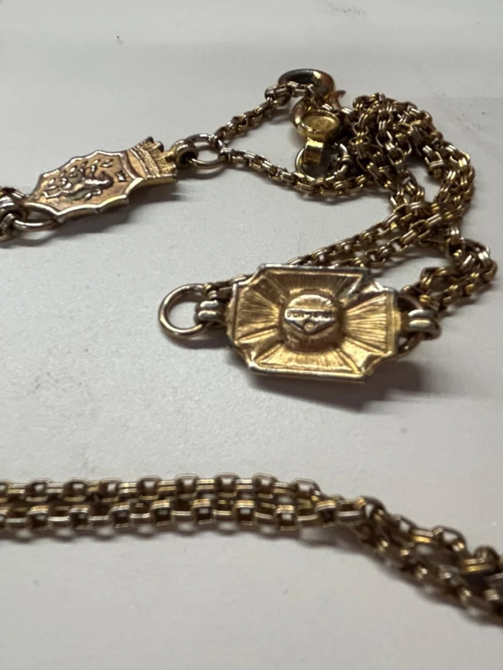 Ben Amun jeweled gold tone chain belt - Picture 5 of 9